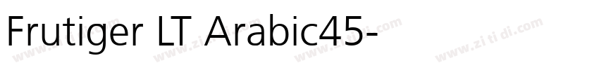 Frutiger LT Arabic45字体转换